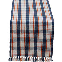 DII Autumn Farmhouse Plaid Table Runner 72