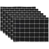 DII Black Check Placemat (Set of 6)