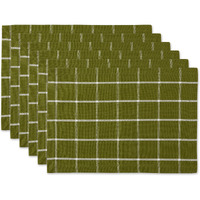 DII Ventana Green Check Placemat (Set of 6)