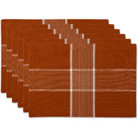 DII Fiesta Rust Check Placemat (Set of 6)