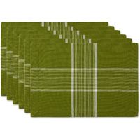 DII Fiesta Green Check Placemat (Set of 6)