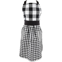 DII Black/White Gingham Apron