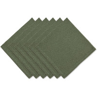 DII Artichoke Green Solid Napkin Set/6