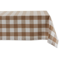 DII Stone Buffalo Check Tablecloth