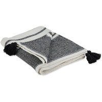 DII Black & Mineral 2-Tone Chevron Stripe Throw