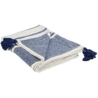 DII Navy & Mineral 2-Tone Chevron Stripe Throw