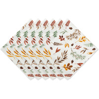 DII Thanksgiving Thankful Autum, Fall Leaves, Napkin Set