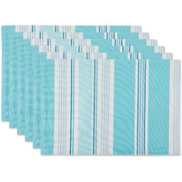 DII Beach House Stripe Print Outdoor  Placemat (Set of 6)