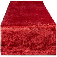 DII Red Velvet Table Runner