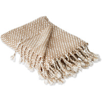 DII Stone & White Textured Acrylic Throw