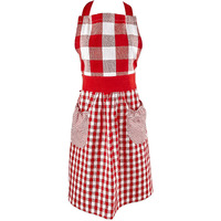 DII Red/White Gingham Apron