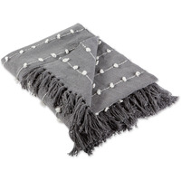 DII Gray Woven Loop Throw