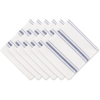 DII French Blue Zig Dobby Stripe Napkin (Set of 6)