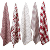 DII Barn Red Farmhouse Woven Dishtowel (Set of 5)