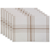 DII Home Sweet Farmhouse Kitchen Textiles, 13x19", Stone, 6 Pieces