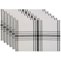 DII Home Sweet Farmhouse Kitchen Textiles, 13x19", Black, 6 Pieces