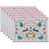 DII Easter Folk Garden Kitchen Textiles, 13x19", Easter Folk Garden, 6 Pieces