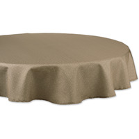 DII Stone Tonal Lattice Print Outdoor Tablecloth 60 Round