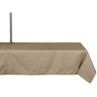 DII Stone Tonal Lattice Print Outdoor Tablecloth With Zipper