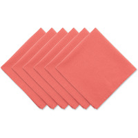 DII Solid Coral Reef Napkin (Set of 6)