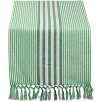 DII Grass Green Stripes Table Runner