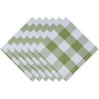 DII Antique Green Buffalo Check Napkin (Set of 6)