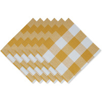 DII Honey Gold Buffalo Check Napkin (Set of 6)