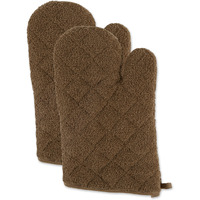 DII Brown Terry Oven Mitt (Set of 2)