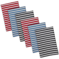 DII I Love Paris Striped Heavyweight Dishcloths Set/6