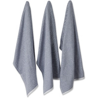 FRENCH BLUE FRENCH TERRY CHAMBRAY SOLID DISHTOWEL 3 PIECE