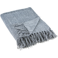 DII Soft Denim Blue Chenille Throw