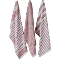 ASST BARN RED FRENCH TERRY DISHTOWEL 3 PIECE
