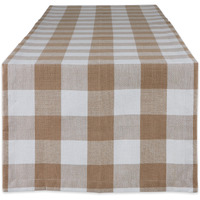DII Stone Buffalo Check Table Runner