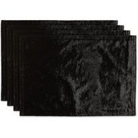 DII Black Velvet Placemat (Set of 4)