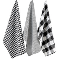 DII Black/White Dishtowel Set
