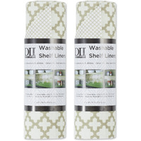 DII Cream Lattice Shelf Liner (Set of 2
