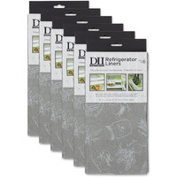 DII Gray Market Print Fridge Liner (Set of 6)