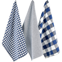 DII Navy/Off White Dishtowel Set
