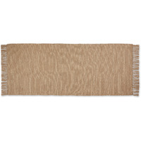 DII Stone and Off White 2-Tone Ribbed Rug 2 Ft 6 in x 6Ft