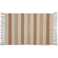 DII Stone Combo Stripe Hand-Loomed Rug 2x3 Ft