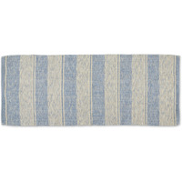 DII Stonewash Blue Variegated Recycled Yarn Floor Runner 2ft 3in X 6ft