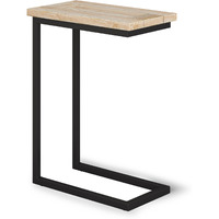 Skyler SOLID MANGO WOOD C Side Table in Distressed White Wash