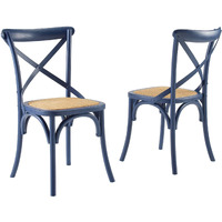 Gear Dining Side Chair Set of 2 Midnight Blue