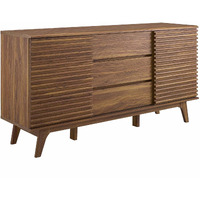 Render 63" Sideboard Buffet Table or TV Stand Walnut
