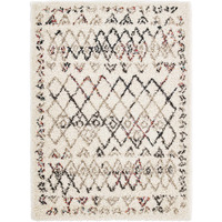 Skadi Rainbow Diamond 5x8 Shag Area Rug Multicolor