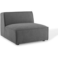 Restore Sectional Sofa Armless Chair Charcoal