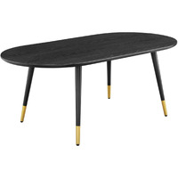 Vigor 47" Oval Coffee Table Black