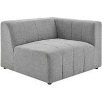 Bartlett Upholstered Fabric Right-Arm Chair Light Gray