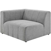 Bartlett Upholstered Fabric Left-Arm Chair Light Gray