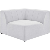 Bartlett Upholstered Fabric Corner Chair Ivory